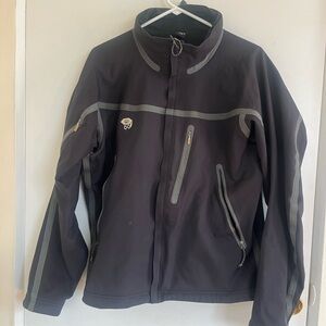 Mountain Hardwear Men's Black Performance Jacket with Gray Details